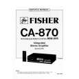 FISHER CA870 Instrukcja Serwisowa